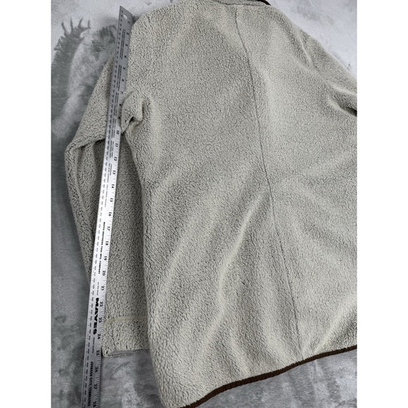 KUHL Clifton Snap Fleece Jacket XL Beige Long Overcoat Hiking Outdoors Light - Picture 9 of 9